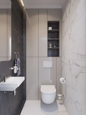 Дизайн туалета 2023: выбор отделки и советы дизайнеров | Дизайн и интерьер  ванной комнаты
