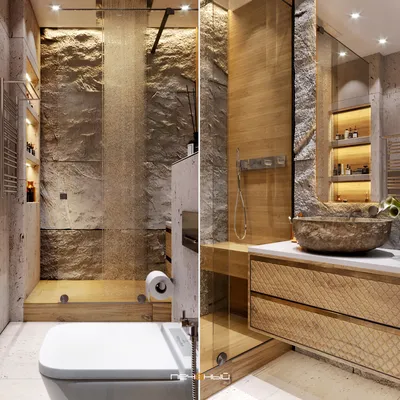 Дизайн ванной комнаты с туалетом: 6 готовых планировок и 90 фотопримеров -  Дом Mail.ru