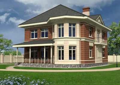 Дизайн фасада загородного дома | DEUTEK - проектирование домов | Дзен