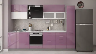Фиолетовая кухня: 88 фото интерьера и 8 правильных сочетаний