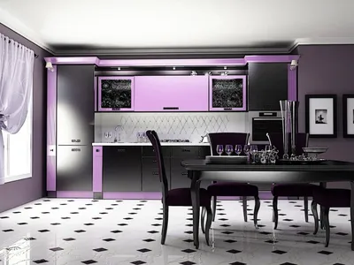 Кухня в фиолетовых тонах (50 фото интерьеров): сиреневая, лиловая,  лавандовая, сочетания цветов