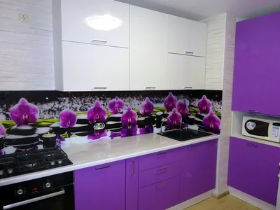 Кухня в фиолетовом цвете – сочетание цветов, дизайн фиолетовой кухни