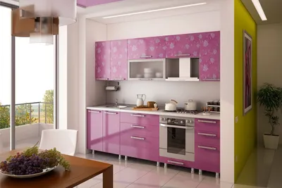Кухня фиолетового цвета - 29 фото