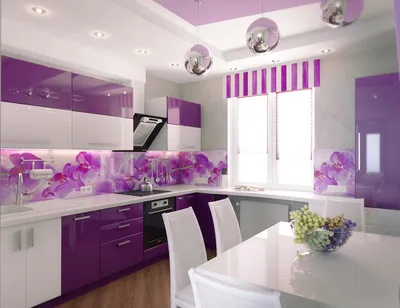 Фиолетовые кухни в дизайне - Фото 57 лучших идей - zakaz-kuhni-minsk.by