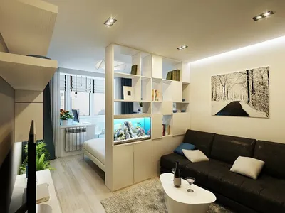 Дизайн интерьера однокомнатной квартиры | Сам себе риэлтор | Дзен
