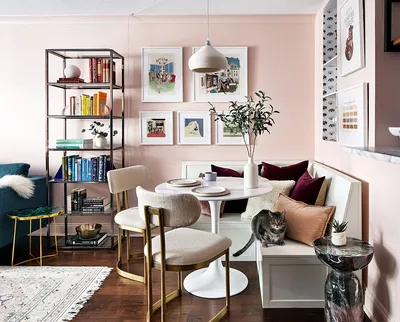 Красивый и интересный интерьер небольшой квартиры для молодой девушки в  Вашингтоне 〛 ◾ Фото ◾ Идеи ◾ Дизайн