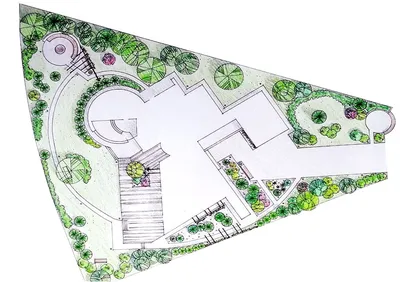 Ландшафтный дизайн загородного дома -Студия ландшафтного дизайна