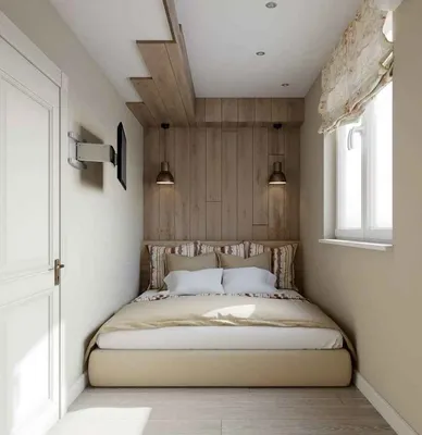 Дизайн маленькой спальни в современном интерьере - Новосибирск