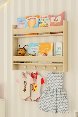 Монтессори, 2 полки из дуба, ремни для детской комнаты, обучающий книжный  шкаф - купить по выгодной цене | AliExpress