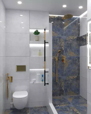 Спроектируем дизайн ванной комнаты 3D визуализация