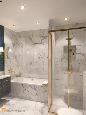Фото ванная комната из проекта «Квартира в стиле современной классики, ЖК  «Бриллиант Хаус», 205 … | Роскошные ванные комнаты, Шикарные ванные  комнаты, Дизайн ванной