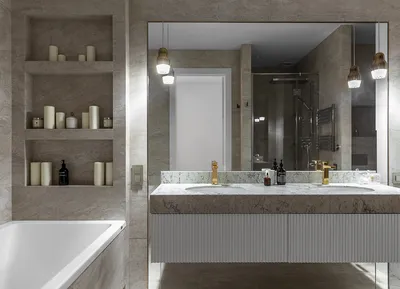 Дизайн проект интерьера ванной комнаты заказать в Воронеже