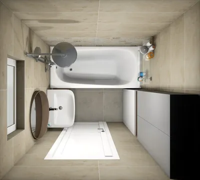 Дизайн интерьера ванной комнаты коллекция Free Space Tubadzin -  Salon-concept.by