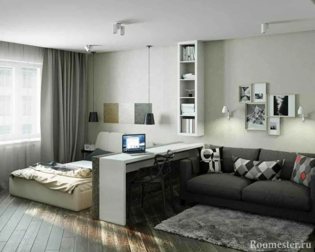 Дизайн проект однокомнатной квартиры в Москве