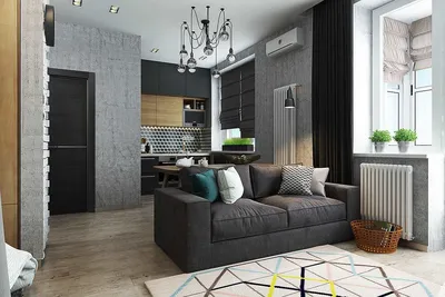 Дизайн интерьера однокомнатной квартиры Киев — Видбудова