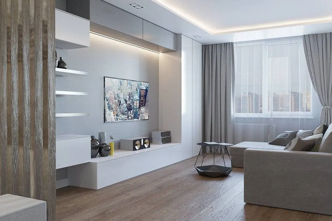 Дизайн однокомнатной квартиры 18 кв м в современном стиле: интерьер комнат в студии, фото