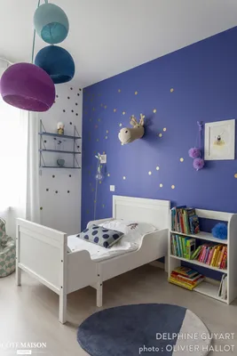 Покраска стен в детской комнате - 71 фото