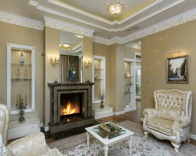 Элитный дизайн дома | Богатый и красивый классический интерьер