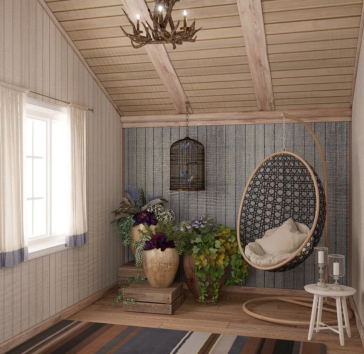 Интерьер маленького дачного домика с одной комнатой: 60 идей