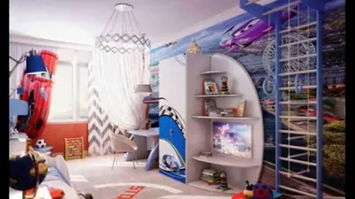 Дизайн детской комнаты для мальчика 10 лет. Идеи Интерьера ! - YouTube