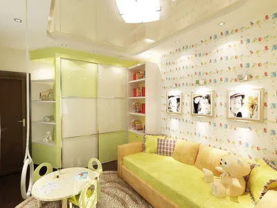 Дизайн-проект детской комнаты 12 кв. м со спортивным уголком для мальчика 4  года | Студия Дениса Серова