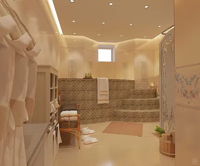 Дизайн интерьера бани, парной и сауны - студия Artum