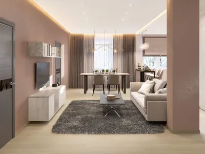 Дизайн трехкомнатной квартиры 80 кв. м. в Ялте | Элит Хаус (Elite House)  дизайнерский ремонт