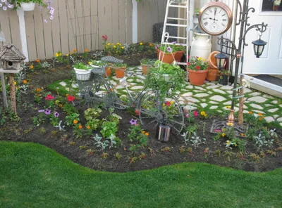 Клумба для дачи своими руками советы и идеи, красивый дизайн и оформление  цветника, как посадить растения на участке и в саду