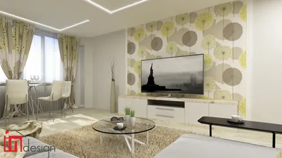 Дизайн гостиной из обоев » Современный дизайн на Vip-1gl.ru