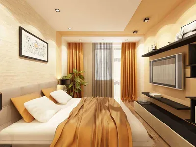 Дизайн спальной комнаты 3 на 3 — фото интерьеров