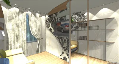 Дизайн узкой спальни 5 х 2.5 метра