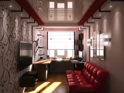 Дизайн комнаты 3 на 4.5 метра » Дизайн 2021 года - новые идеи и примеры  работ