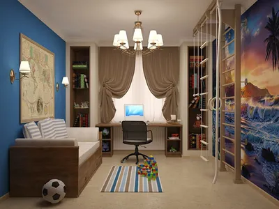 Современная комната для мальчика 5-7 лет (25 фото)