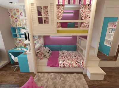Двухъярусная кровать в детскую комнату, все «за» и «против» | Студия Дениса  Серова