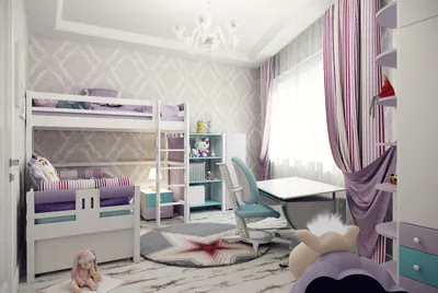 Детские комнаты с двухъярусными кроватями: преимущества, стили и безопасность