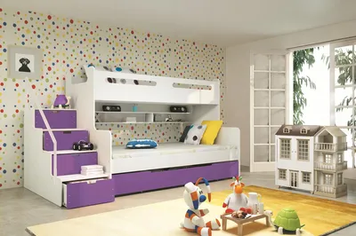 Детская комната с двухъярусной кроватью: особенности обустройства комнаты и  выбора кровати