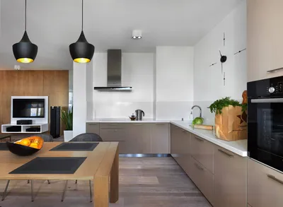 Дизайн кухни с коробом (28 фото), варианты интерьера кухни с вентиляционным  коробом при входе | Houzz Россия