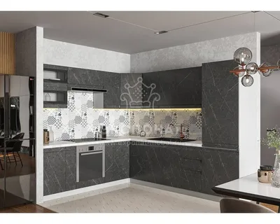 Кухня модульная Скала Гранит Оникс 2400х2800 мм купить в Краснодаре с  доставкой | Экспонат Мебель