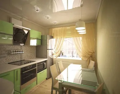 Дизайн кухни 7 квадратных метров в панельном доме: особенности расстановки  мебели, выбор цветовой гаммы
