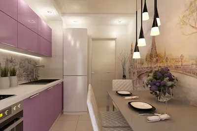 Интерьер маленькой кухни 9 кв.м с холодильником: фото, идеи, дизайн |  DomoKed.ru