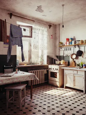 Кухня в Советском стиле - 42 фото