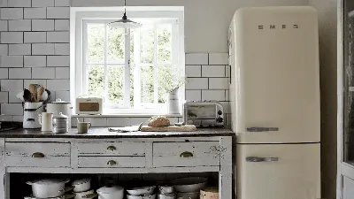 Кухни в стиле ретро - большие и маленькие: 26 фото дизайнов