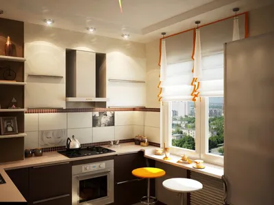 2023 КУХНИ фото дизайн маленькой кухни с окном, Одесса, «Art Idea»