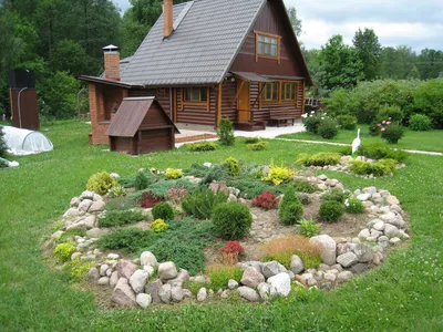 Ландшафтный дизайн загородного дома: красивый ландшафт и благоустройство  участка своими руками