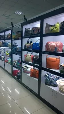 Комплекс оборудования для магазина сумок | Каталог мебели салона LUSAMB