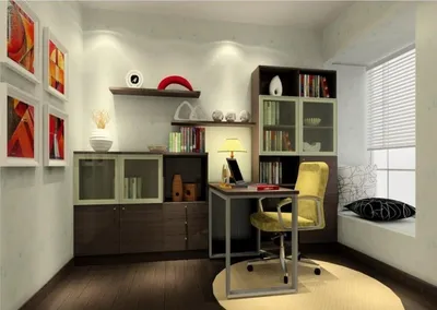 Дизайн маленького кабинета