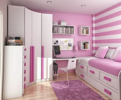 Интерьер маленькой детской комнаты для девочки — Дизайн, отделка и ремонт  квартиры