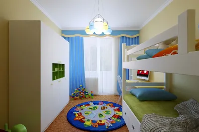 Дизайн интерьера детской комнаты для двоих: коллекция фото-примеров