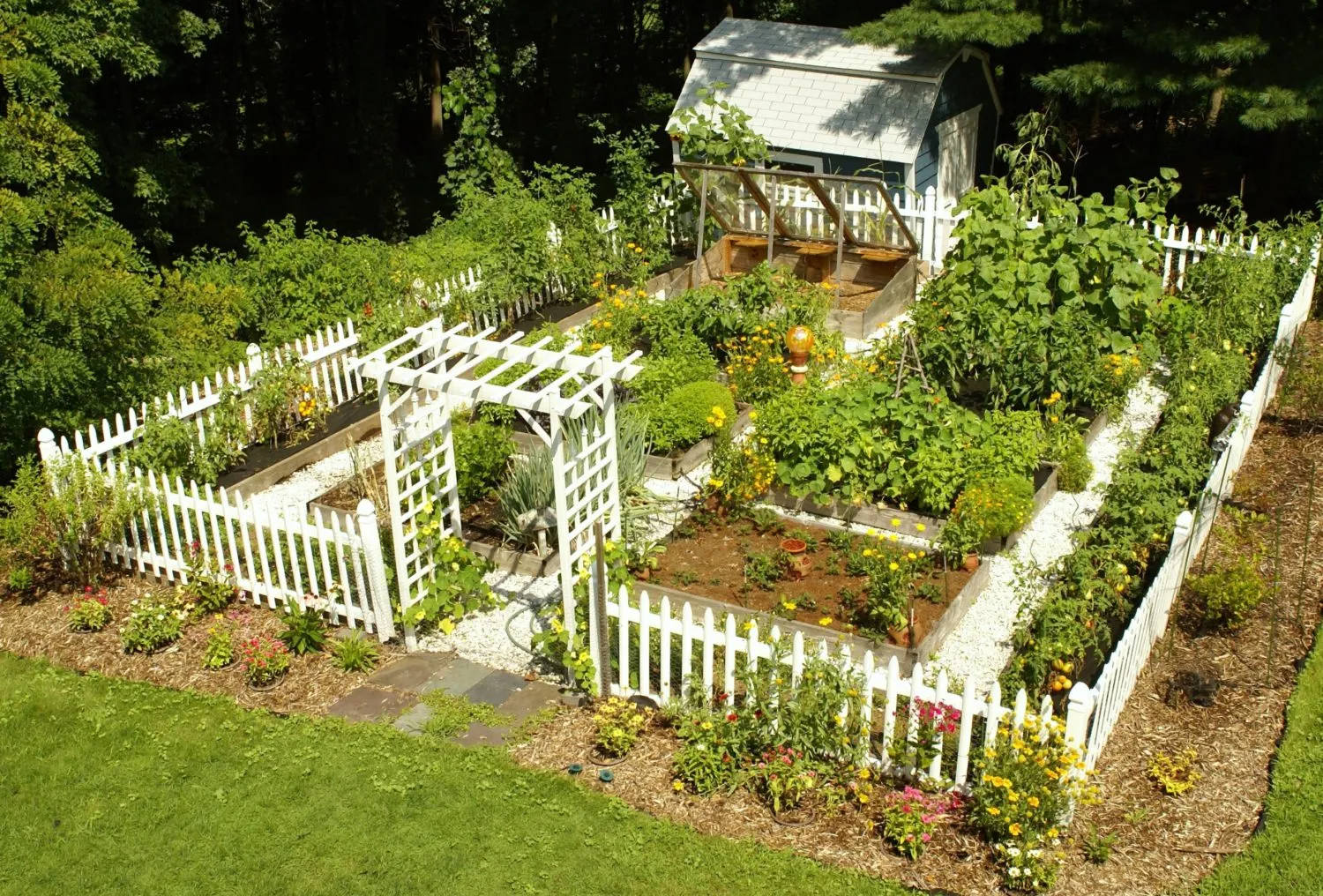Сад огород красивый дизайн (49 фото)