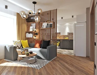 Дизайн интерьера однокомнатной квартиры - 70 фото